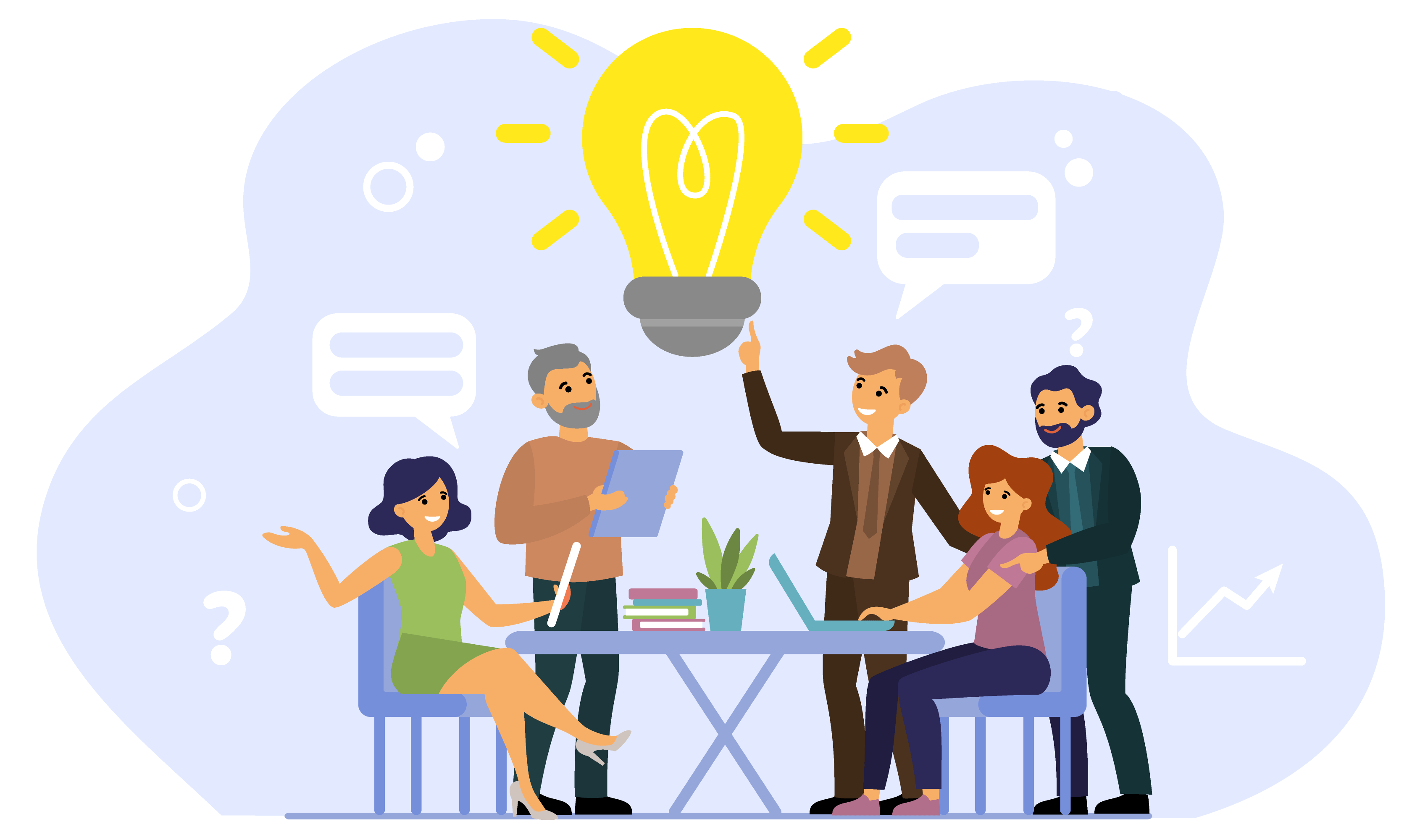 Personajes en team building